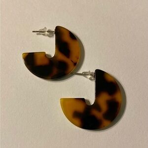 Modern Tortoiseshell Acrylic Earrings